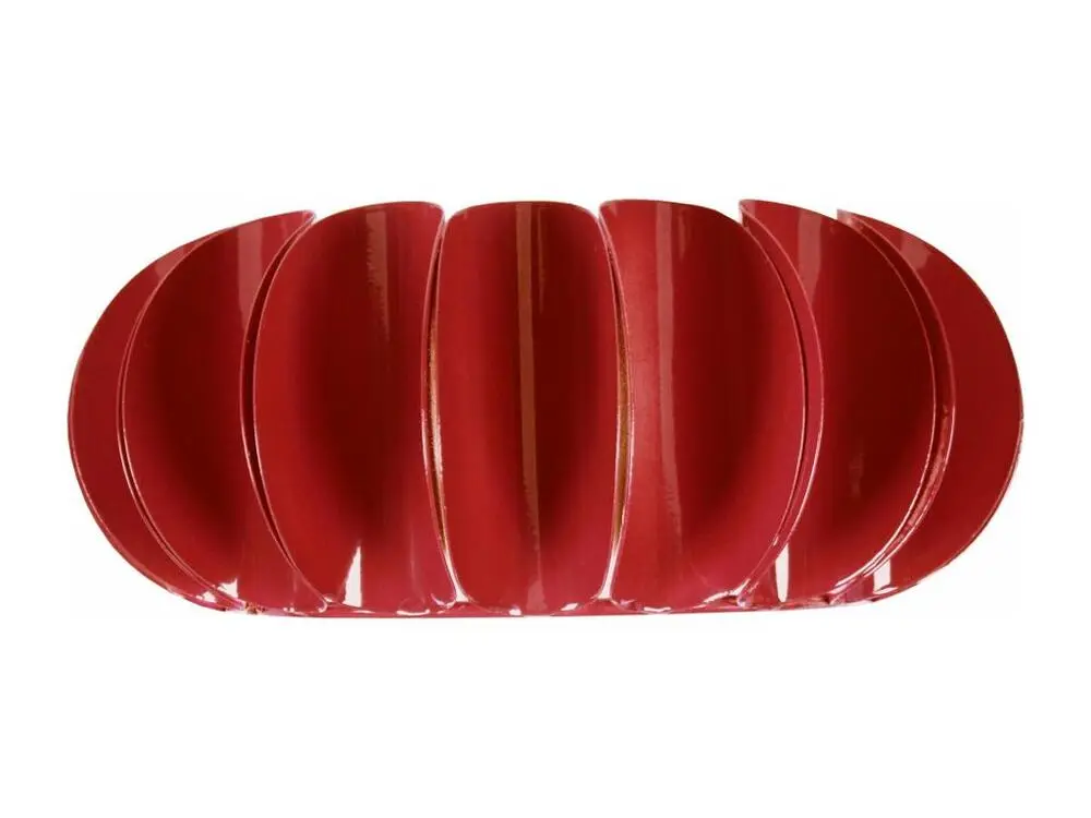 Certifié CE TIAGO - Applique demi cylindrique métal rouge