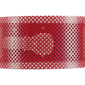 CYLINDRE LACY - Applique demi cylindrique métal rouge pour éclairage de lecture