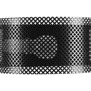 CYLINDRE LACY - Applique demi cylindrique métal noir pour salle de bain IP44