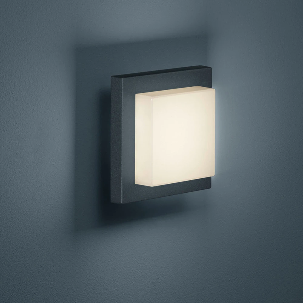 Design Contemporain Applique d'extérieur LED Hondo, anthracite