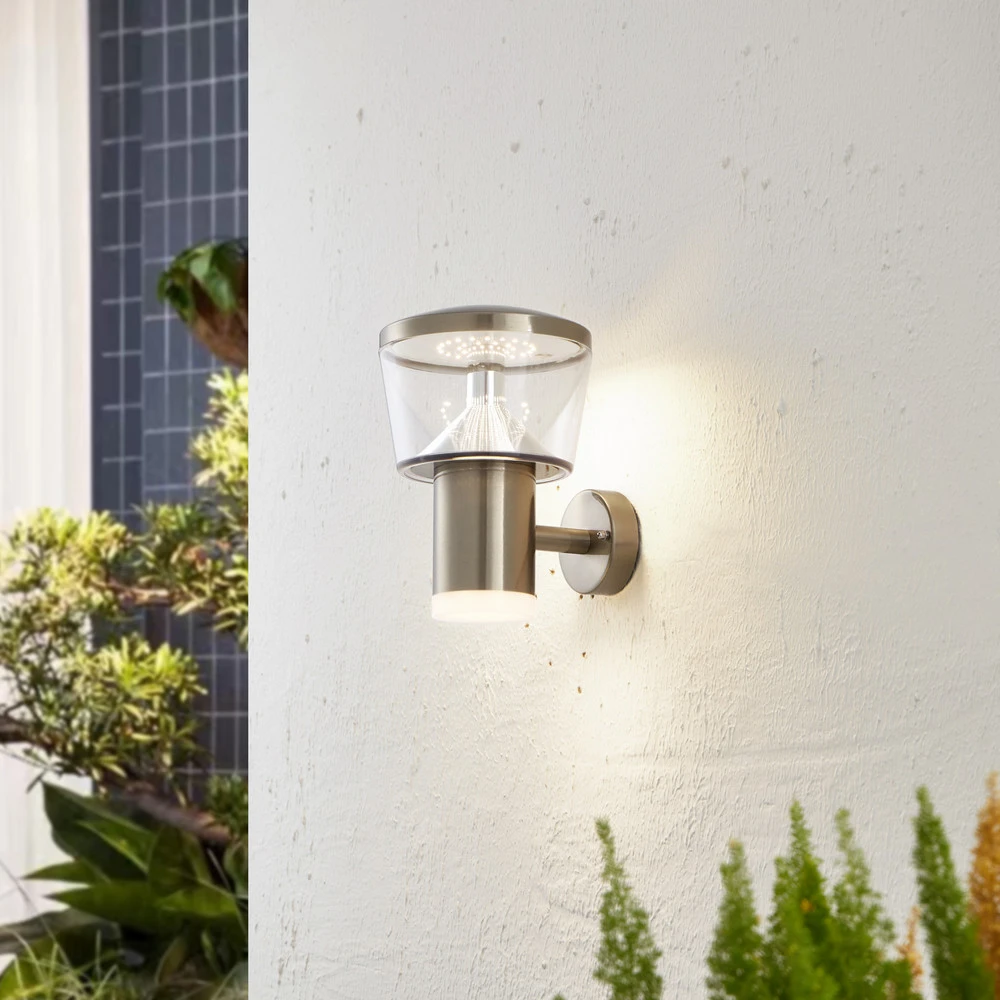 Design Contemporain Applique d'extérieur LED en inox Antje