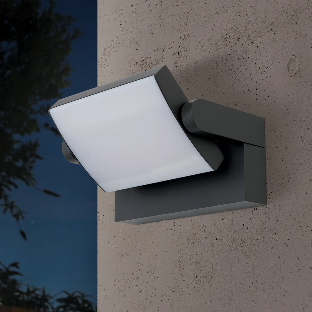 Design Contemporain Applique extérieur LED Ginger, IP54, anthracite