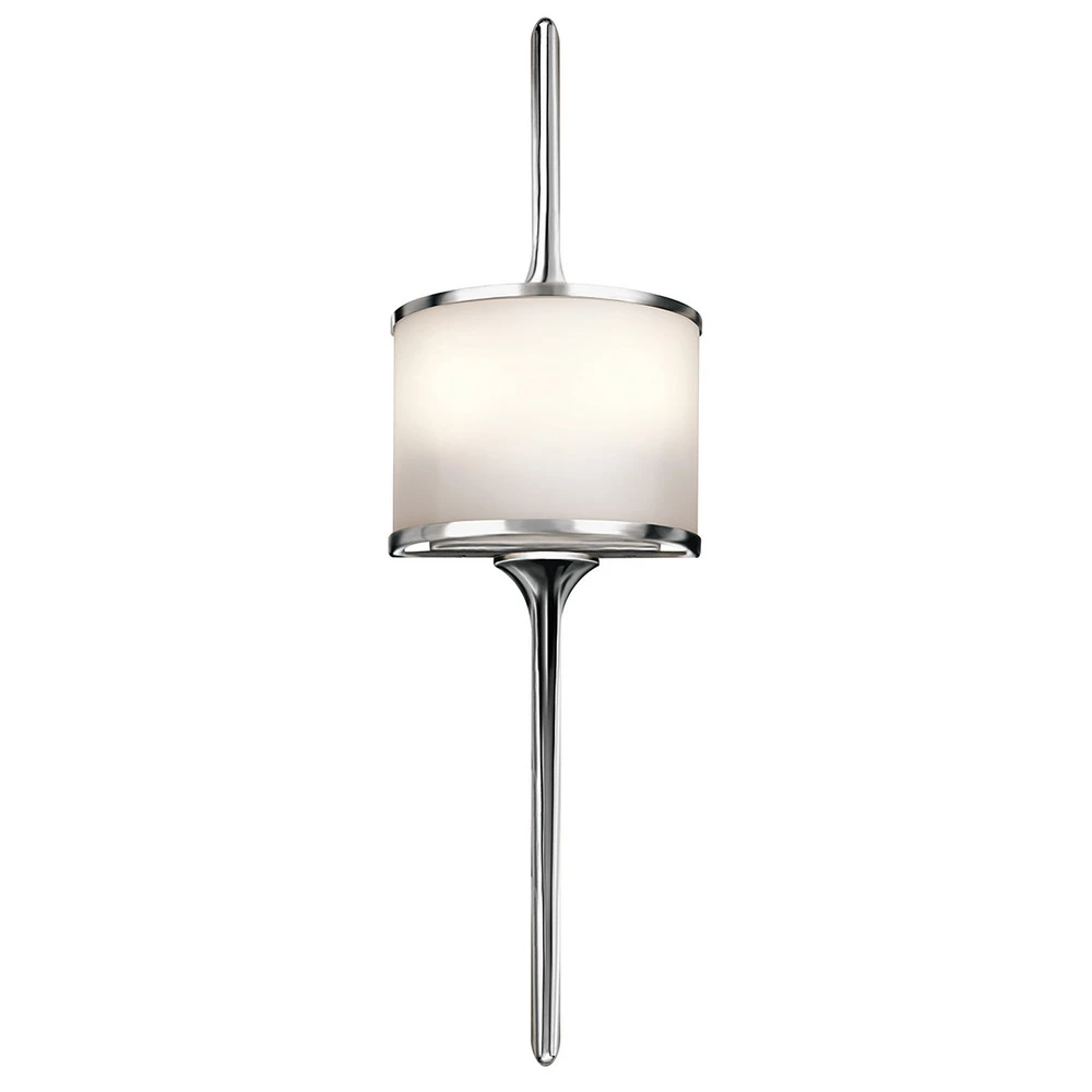 Design Contemporain Applique LED Mona IP44 H 55,9 cm chromé poli
