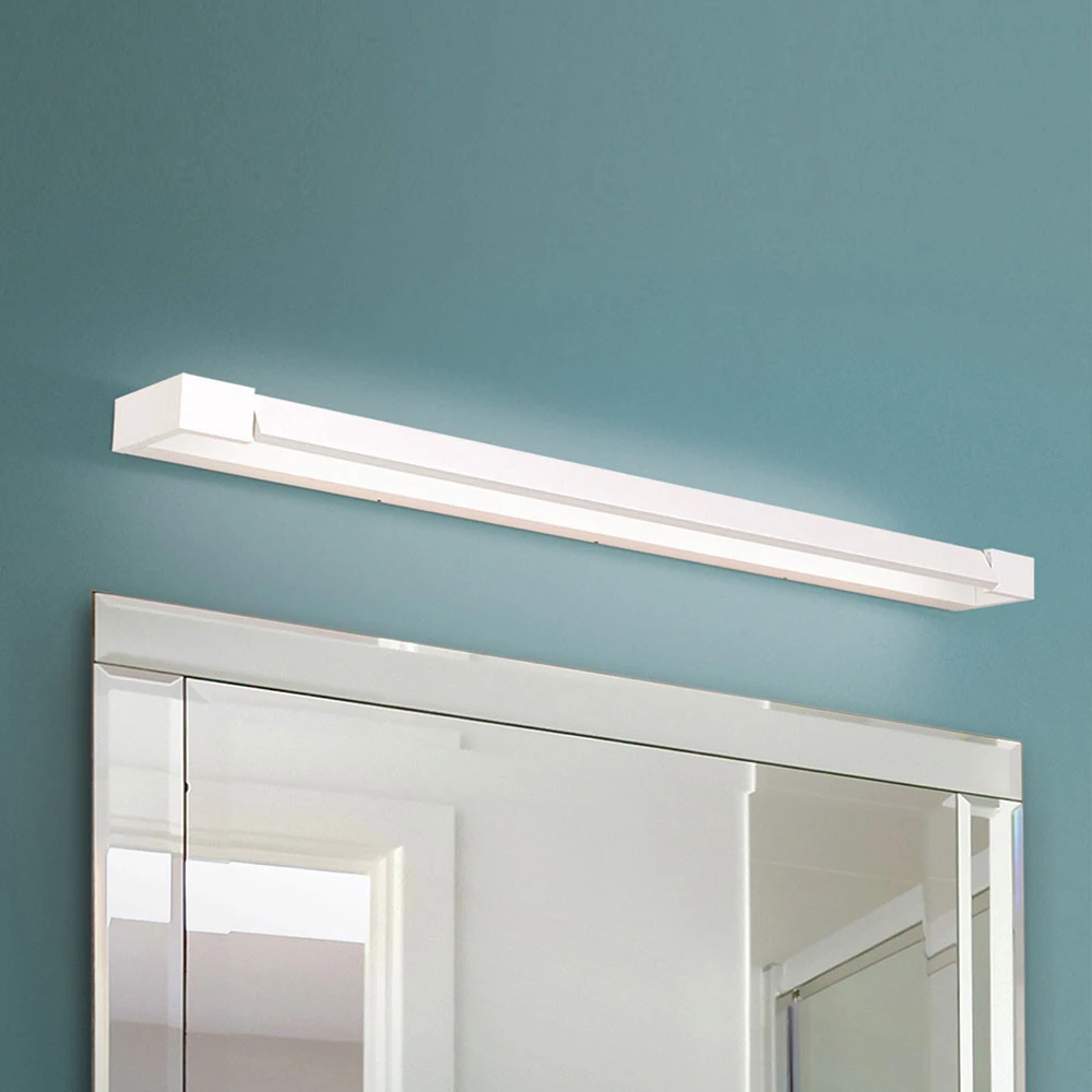 Design Contemporain Applique miroir LED Marilyn blanc inclinable 90 cm