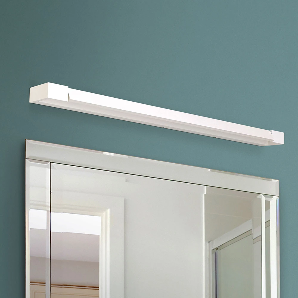 Design Contemporain Applique miroir LED Marilyn blanc inclinable 90 cm