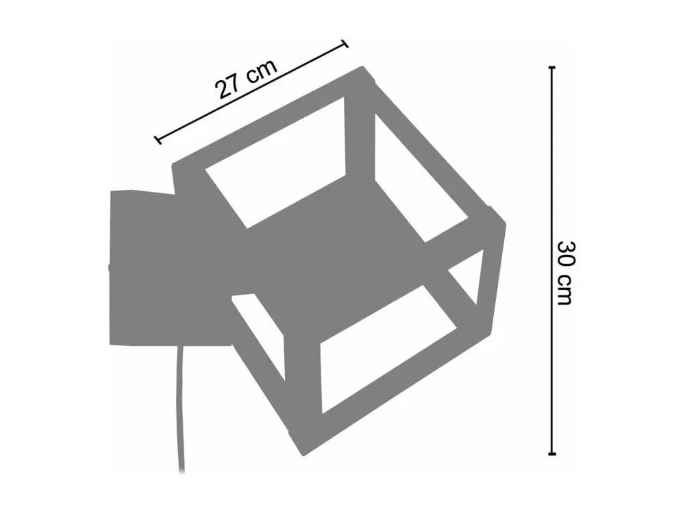 Design Contemporain Applique métal aluminium 30cm.