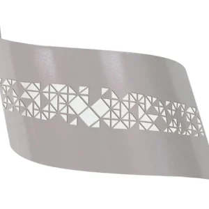 Design Contemporain Applique métal taupe decoupé laser 10 cm.