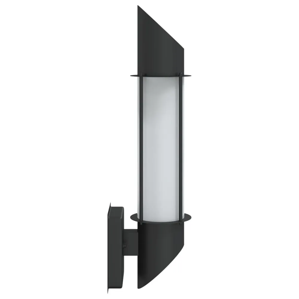 Design Contemporain Applique murale d'extérieur noir acier inoxydable