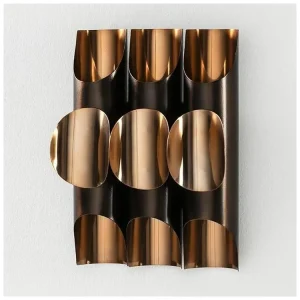 Design Contemporain Applique murale métal cuivré Gadie
