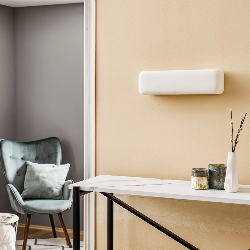 Design Contemporain Applique Noris up/down en céramique blanche
