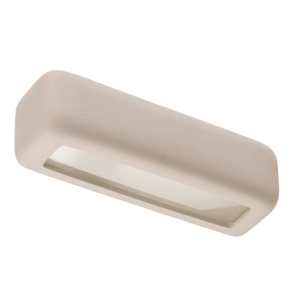 Design Contemporain Applique Noris up/down en céramique blanche