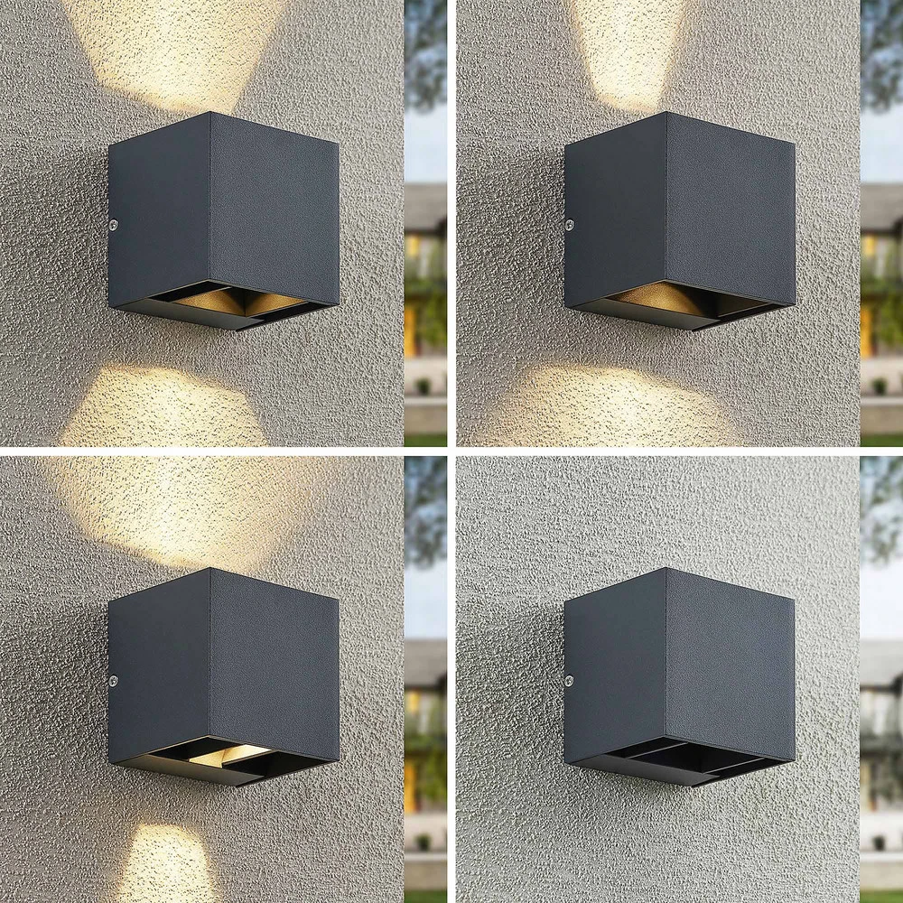 Design Contemporain Appliques d'extérieur LED Lindby Zavier