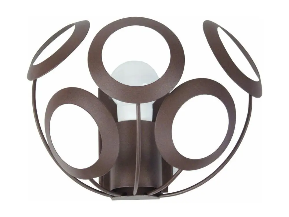 Design Contemporain JUPITER - Applique demi bol métal marron