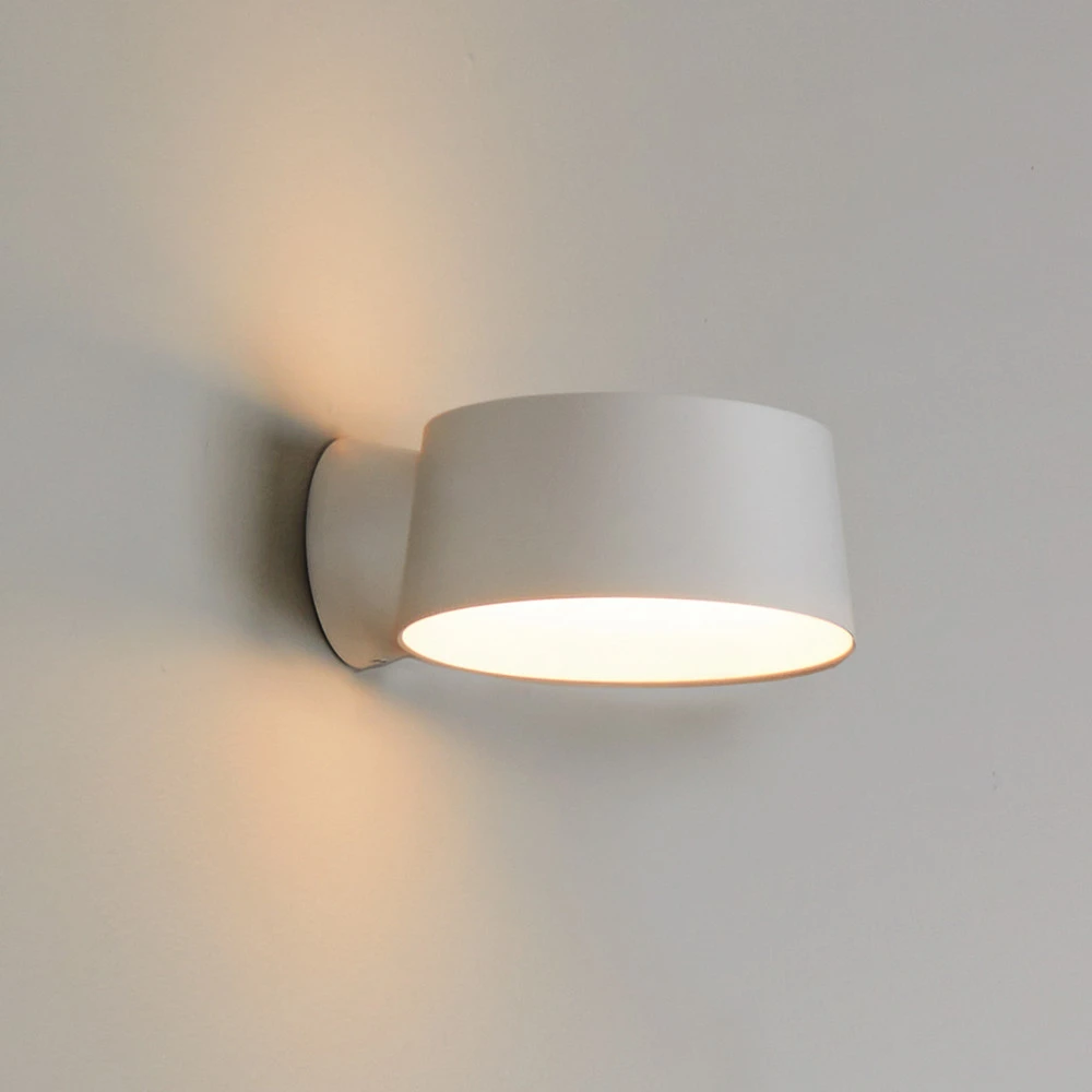 Design Contemporain LOOM DESIGN applique murale LED Cookie, blanc, aluminium, Ø 15 cm
