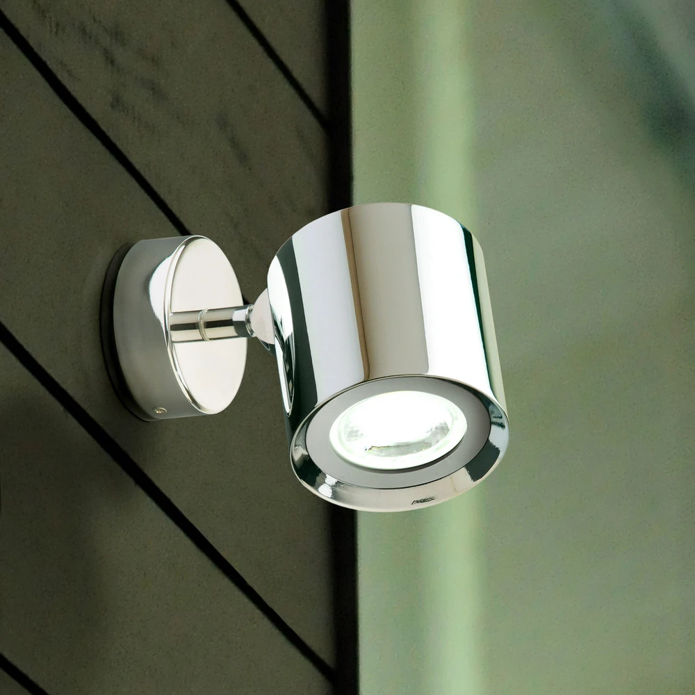 Design Contemporain Milan Kronn - applique inclinable, chromé