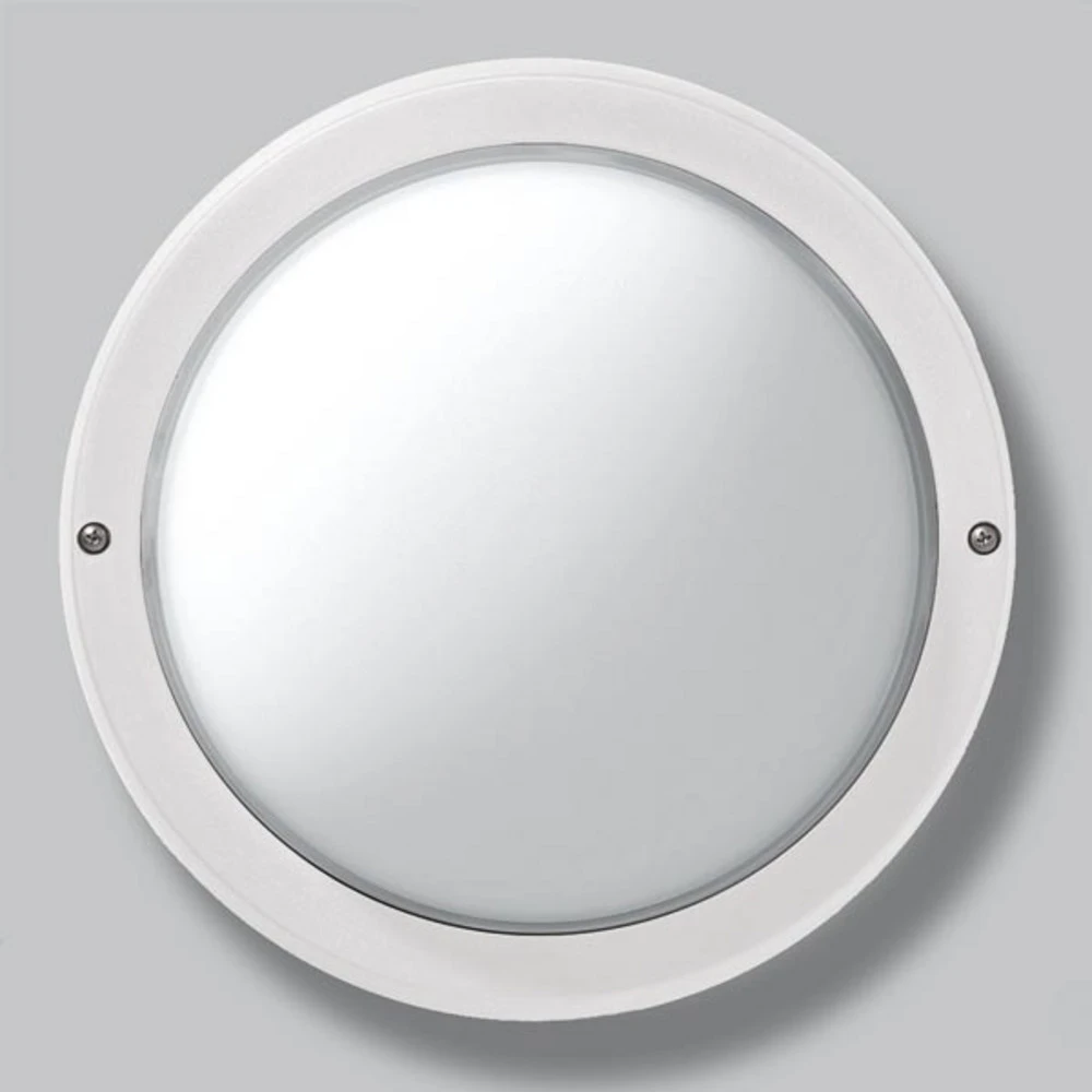 Design Contemporain Plafonnier ou applique d'extérieur EKO 21, blanc