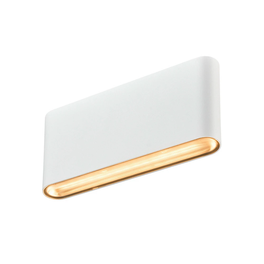Design Contemporain SLV Oval applique d'extérieur up/down CCT 17,5cm blanc