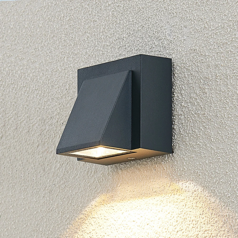 ELC Taloma applique d'extérieur LED, 1l anthracite avec fixation invisible