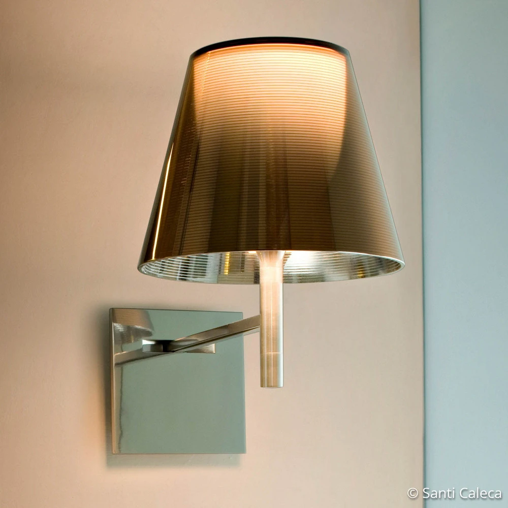 FLOS KTribe W applique murale cuivre étain métallique avec interrupteur intégré