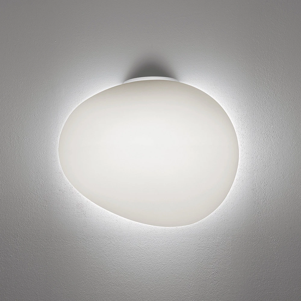 Foscarini Gregg grande semi 1 applique, blanche Dimensions : 15 x 30 cm