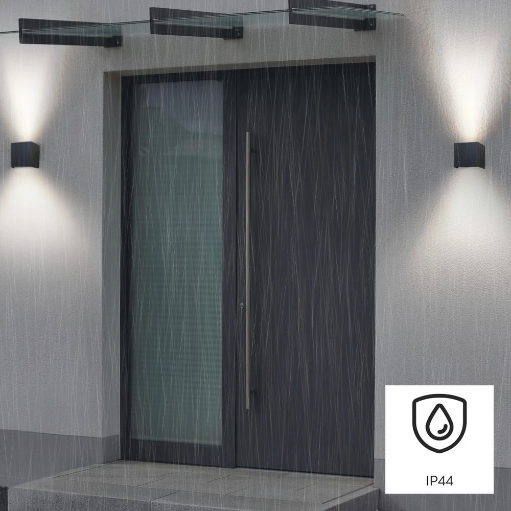 Hama applique LED WLAN, appli, CCT, noire avec interrupteur intégré