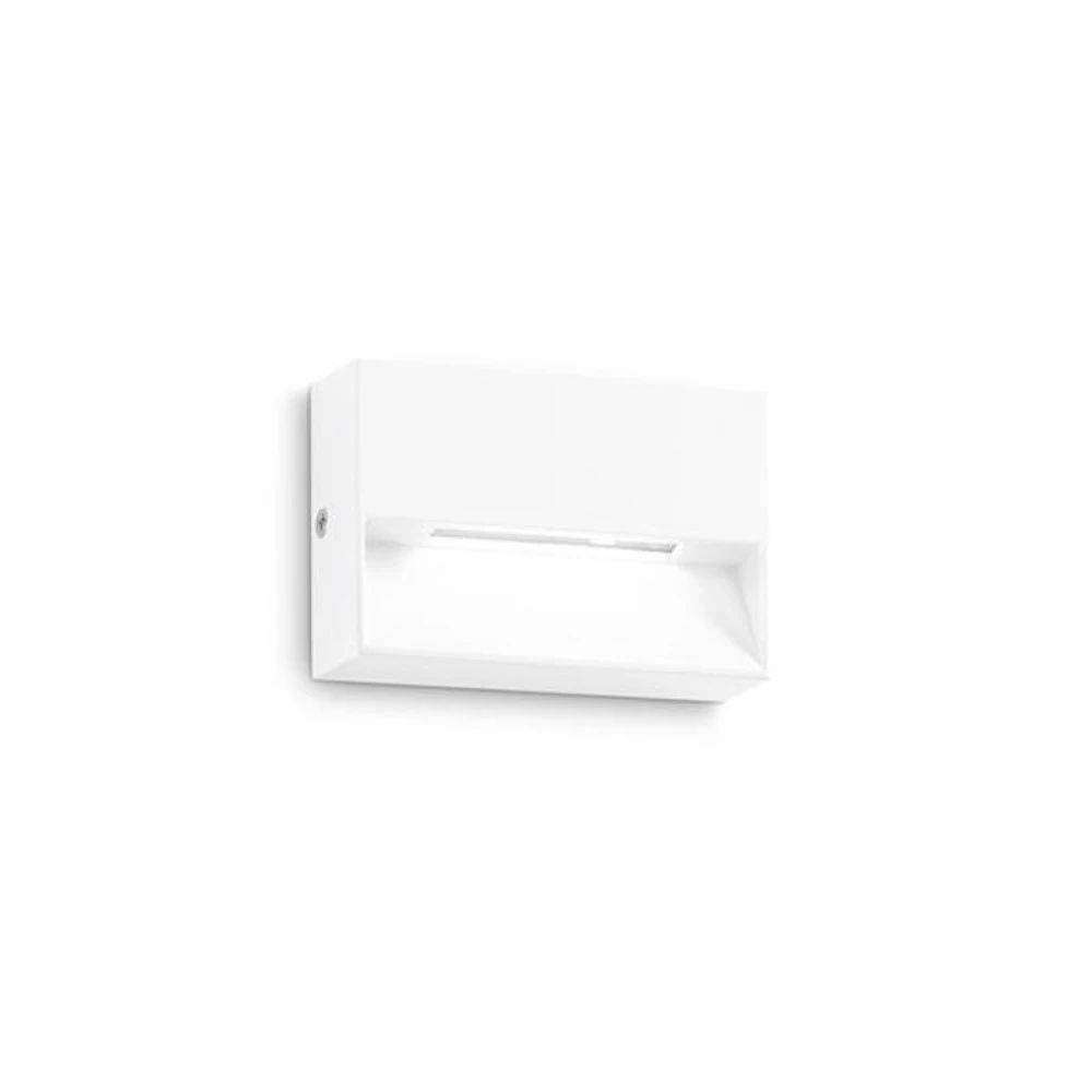 Ideal Lux applique d'extérieur LED Dedra, blanc, 10 x 6,5 cm en verre opalin