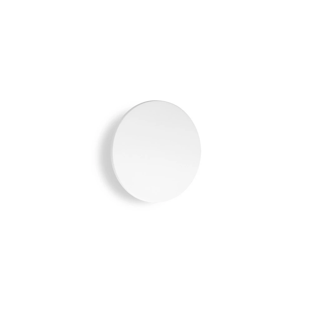 Ideal Lux applique d'extérieur LED Punto, blanc, Ø 24 cm, métal pour miroir de salle de bain