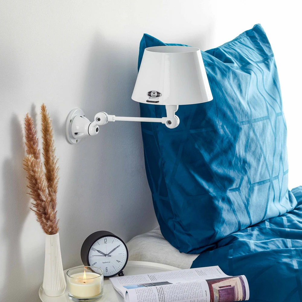 Jieldé Aicler AID701 applique articulée, blanche pour couloir et escalier