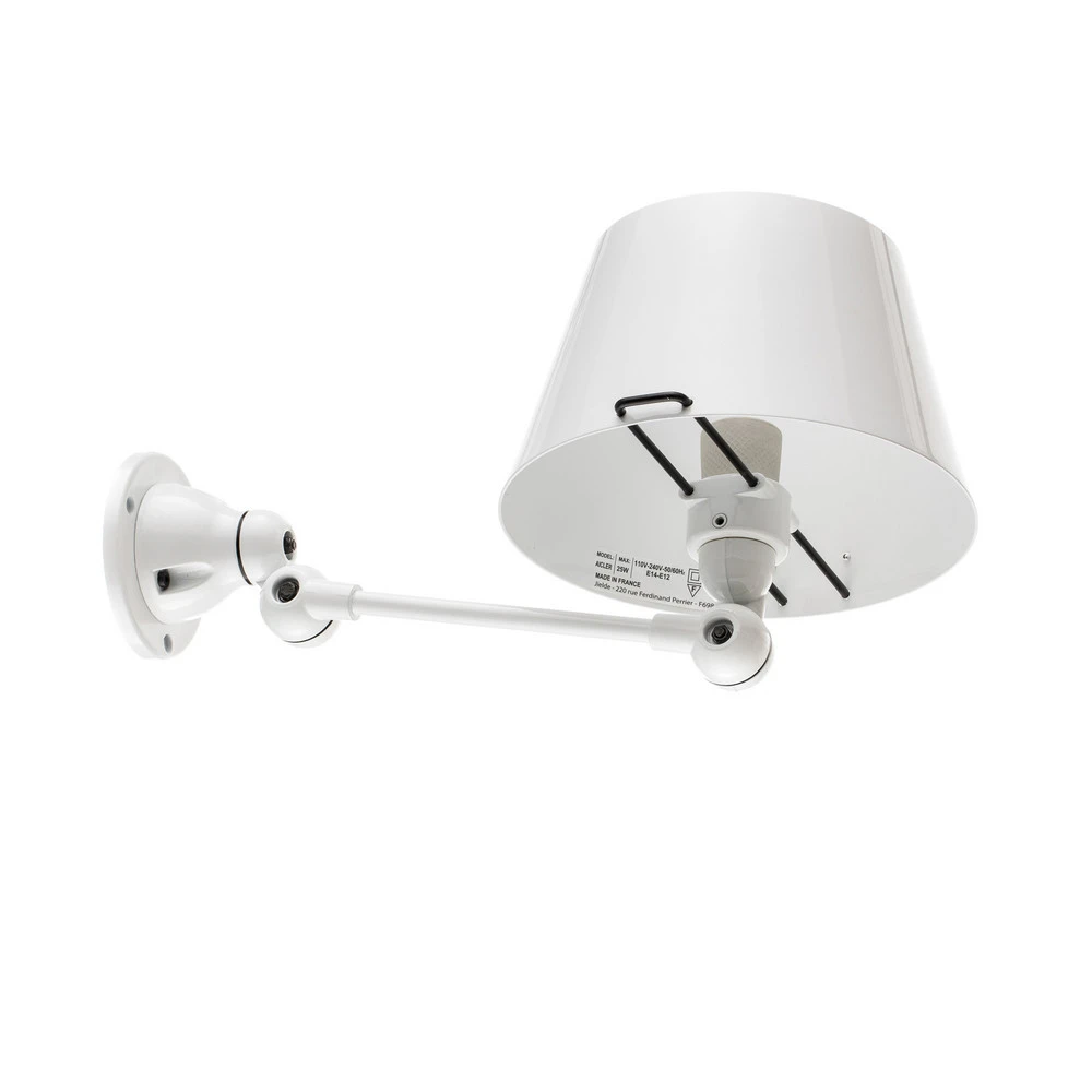 Jieldé Aicler AID701 applique articulée, blanche pour couloir et escalier