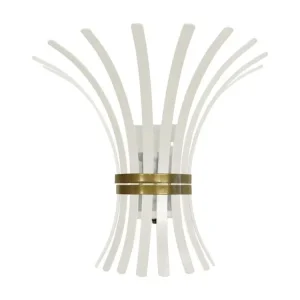 JUPE INDIENNE - Applique géométrique métal blanc d'ivoire Style moderne