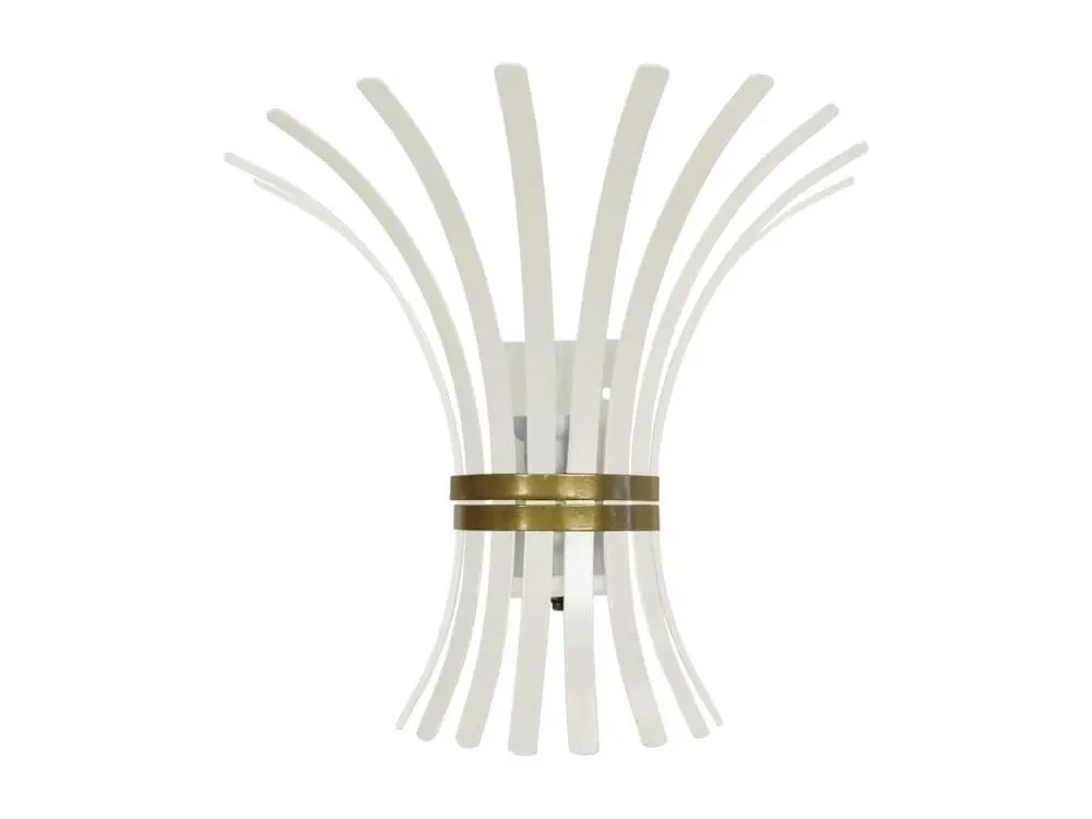 JUPE INDIENNE - Applique géométrique métal blanc d'ivoire Style moderne