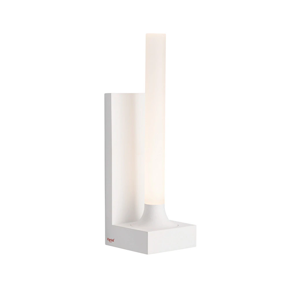 Kartell Goodnight applique LED, blanche en laiton brossé