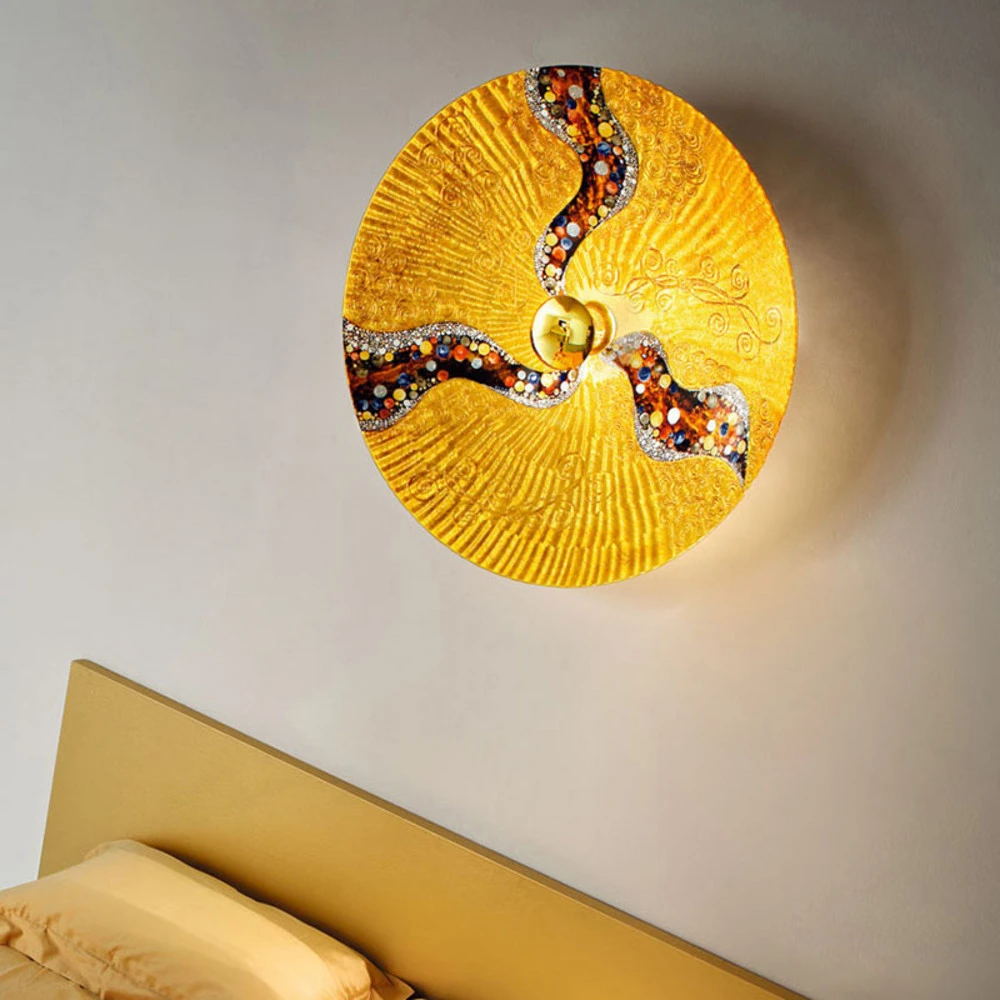 KOLARZ Luna Kiss Ton or applique 24 ct, Ø 89 cm avec ampoule LED incluse
