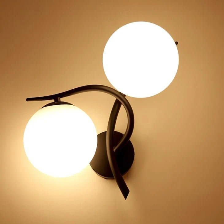 Lampe Murale LED Verre | Erona en verre opalin