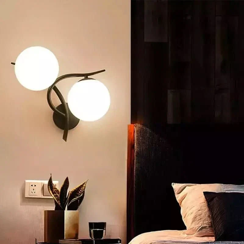 Lampe Murale LED Verre | Erona en verre opalin