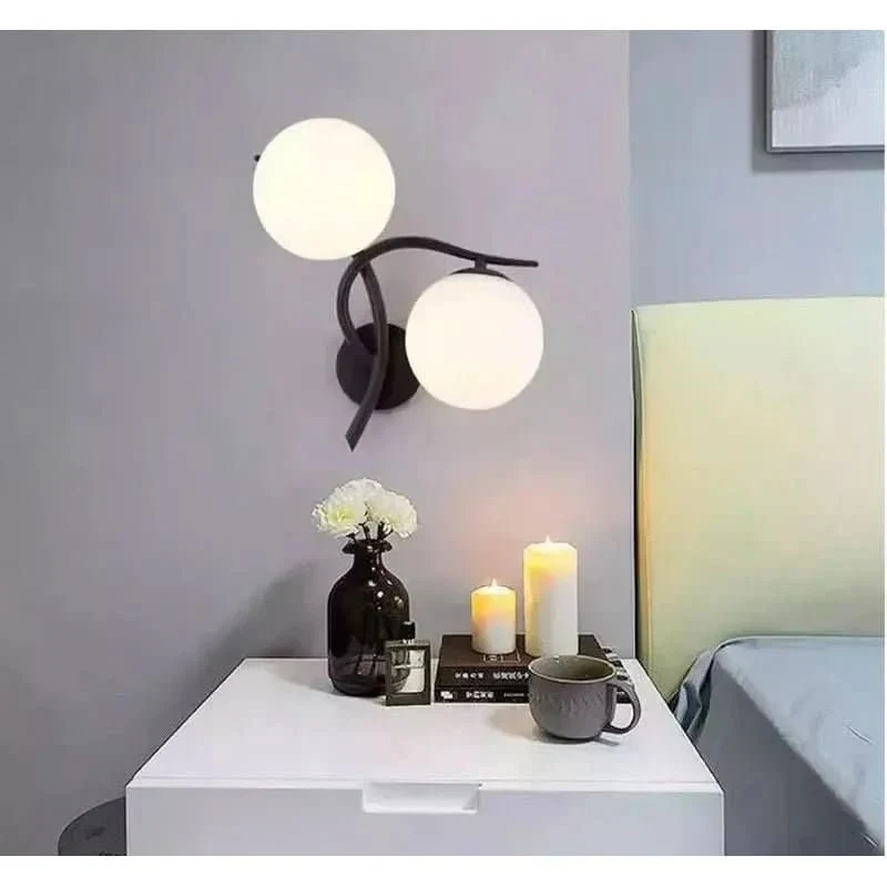 Lampe Murale LED Verre | Erona en verre opalin