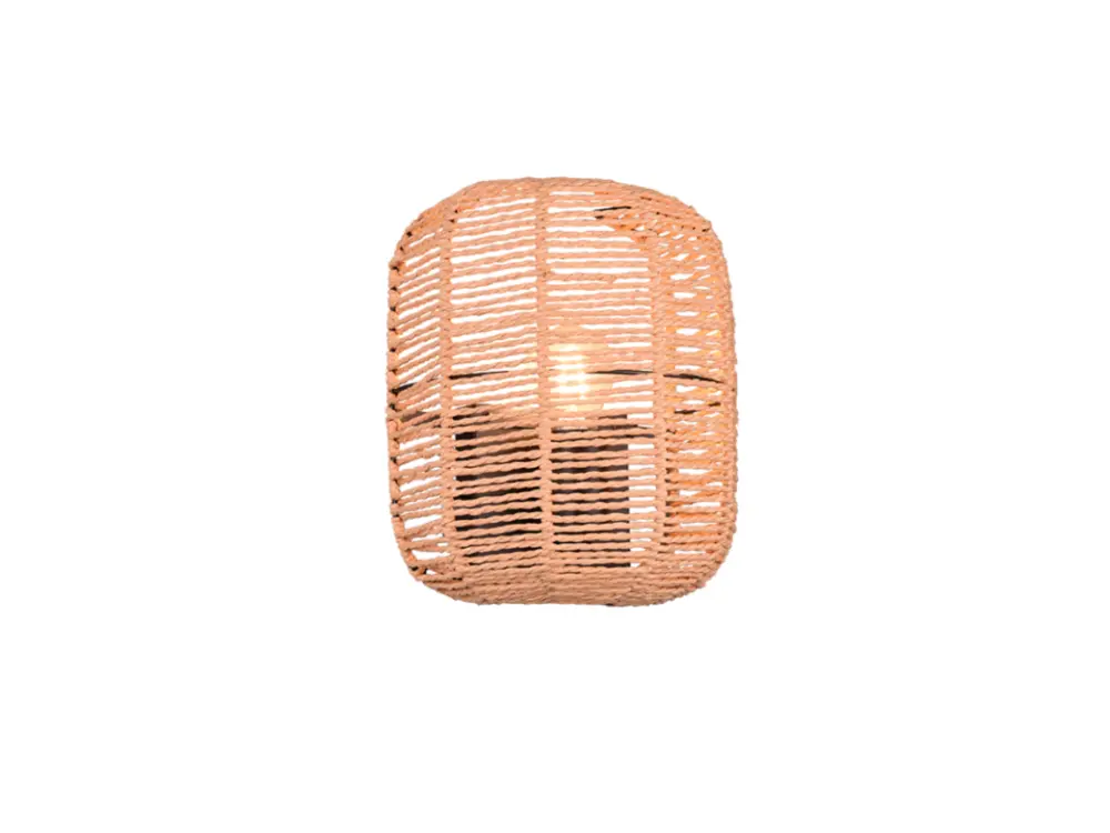 Lampe murale en Sisal naturel Runa pour éclairage de lecture