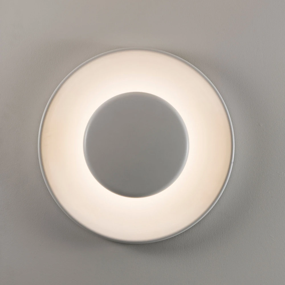 Martinelli Luce Lunanera applique LED en verre opalin