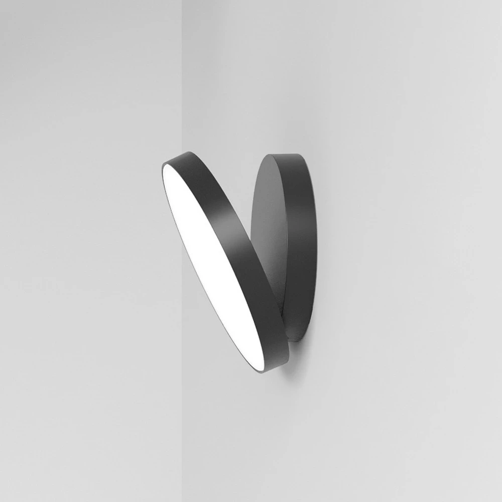 Rotaliana Venere W1 applique LED 3 000 K noire pour salle de bain IP44
