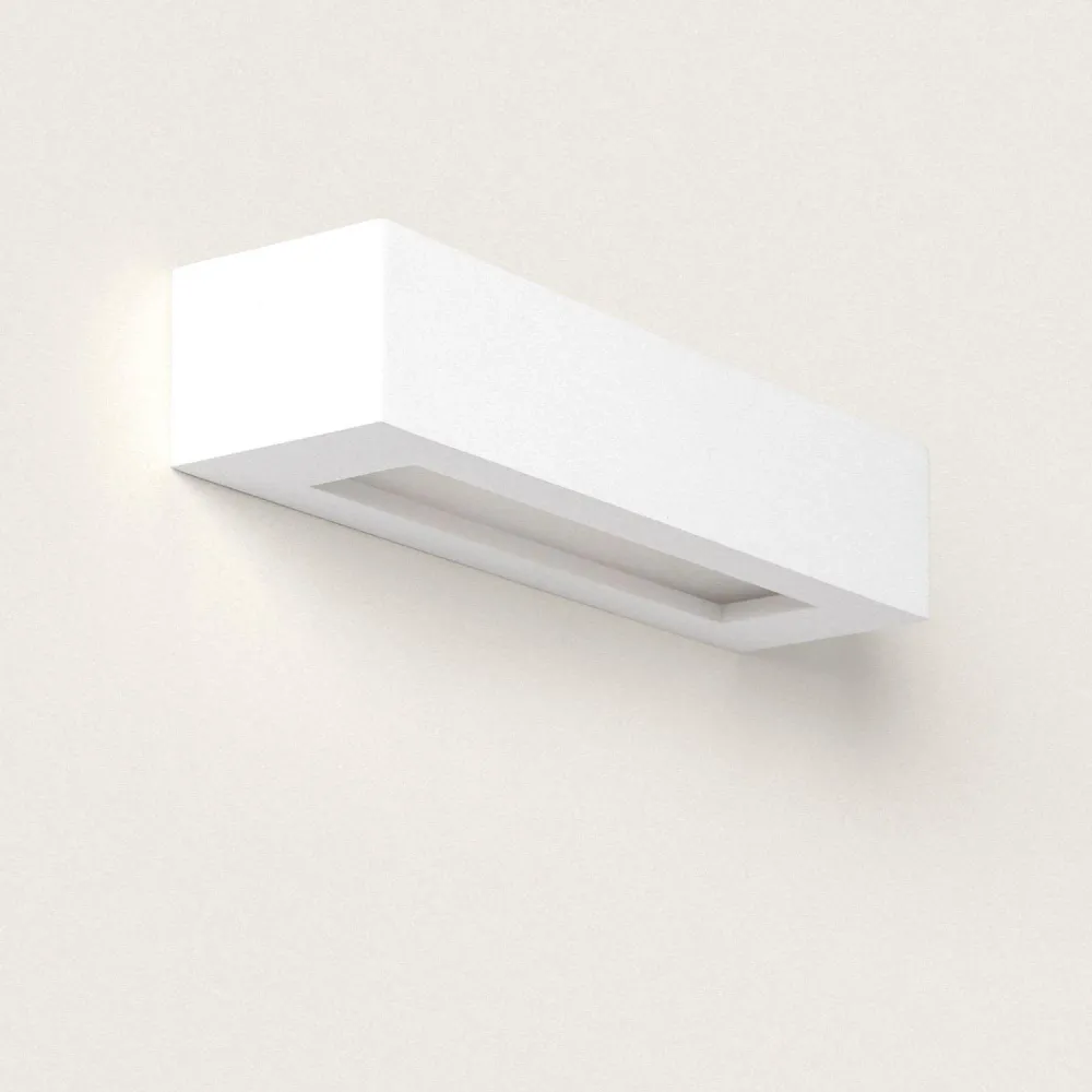 Ruvil M applique murale en plâtre avec éclairage à LED intégré pour salle de bain IP44