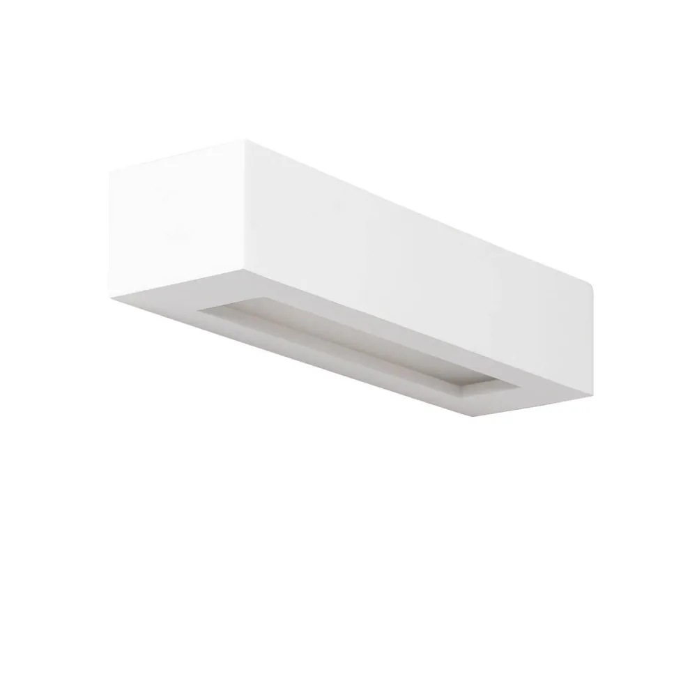 Ruvil M applique murale en plâtre avec éclairage à LED intégré pour salle de bain IP44