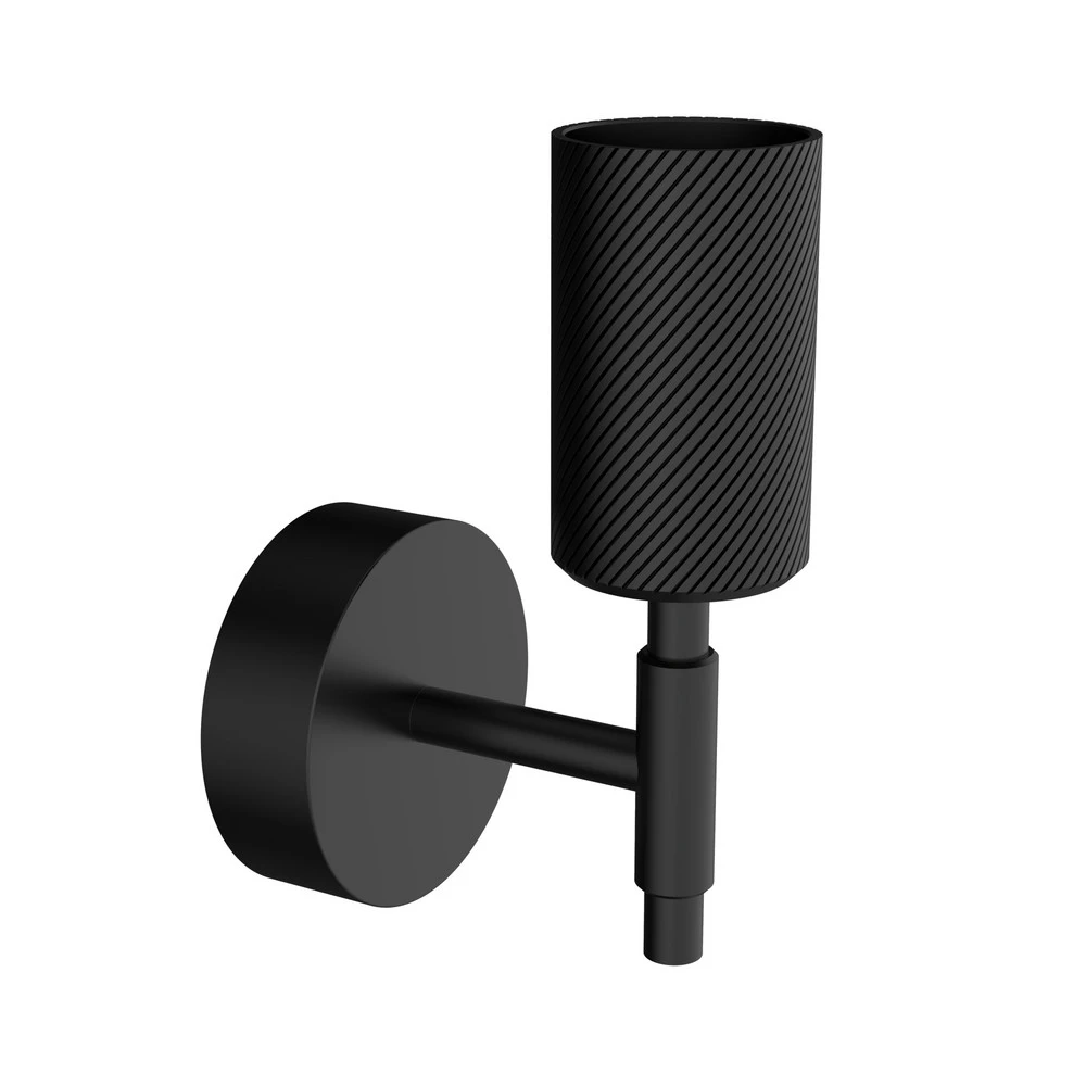 SEGULA Onyx Unitaire Wave applique, noire, E27 pour éclairage de lecture