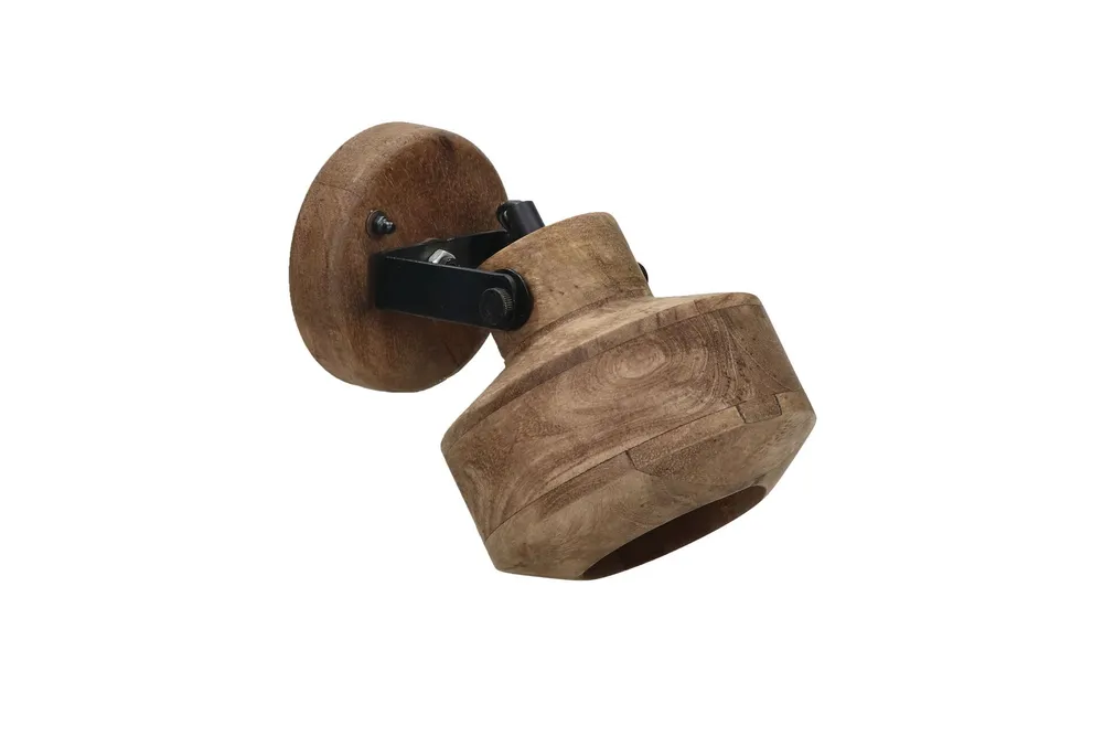Étanche IP44 Applique en bois marron Siracusa Pomax - 22cm
