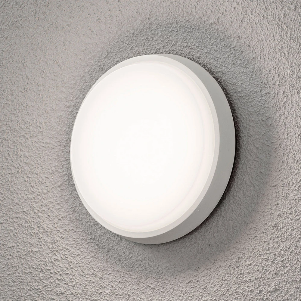 Étanche IP44 Applique d'extérieur LED Cesena, ronde