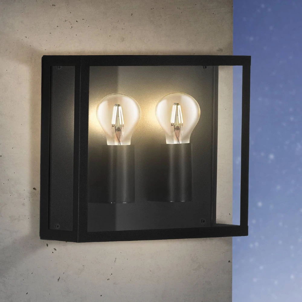 Étanche IP44 Applique d’extérieur Alamonte 1, 2 l. up/up carrée