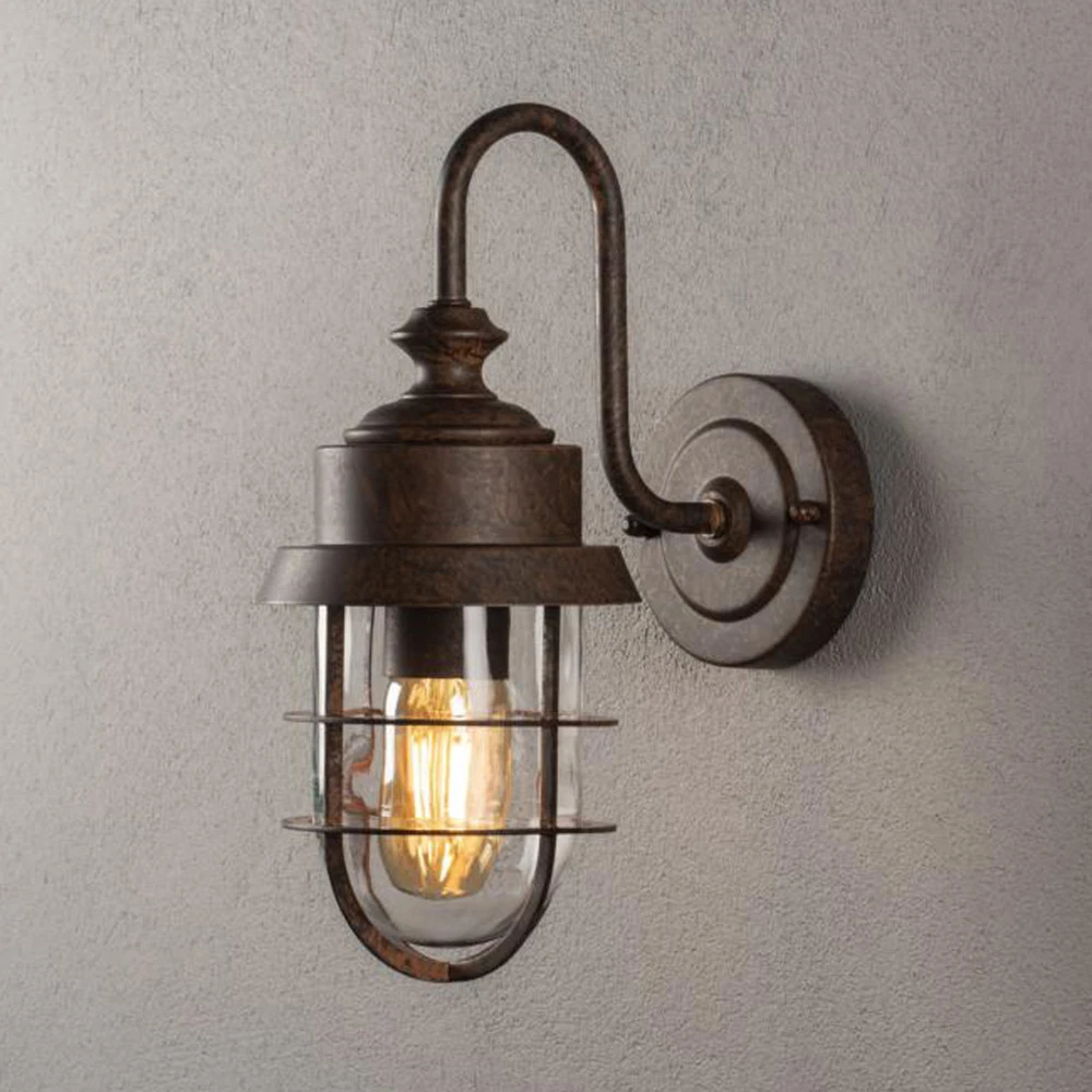 Étanche IP44 Applique d’extérieur Cerignola rouille