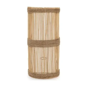 Étanche IP44 Applique Jalal éco-chic en rotin