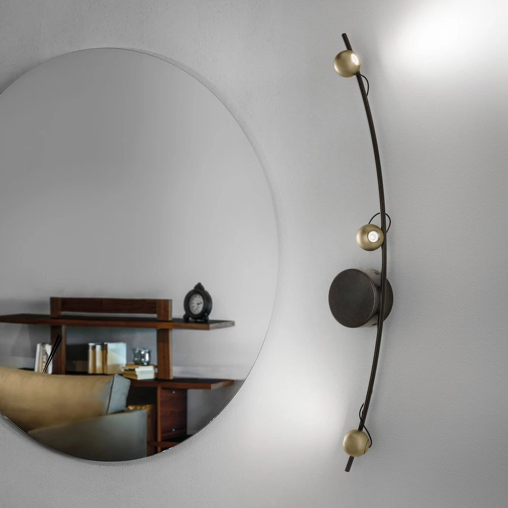 Étanche IP44 Applique LED Magnetic , bronze/dorée