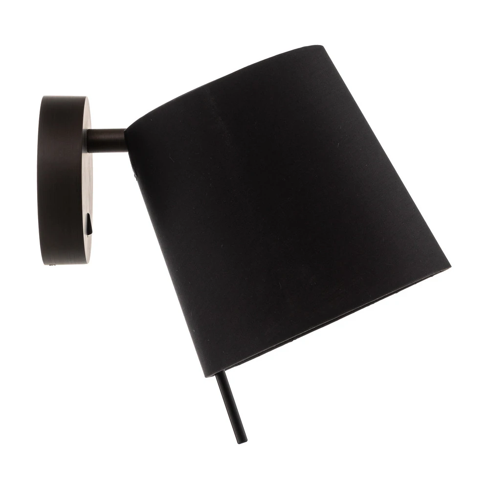Étanche IP44 Applique Mitsu Wall cuivré foncé, abat-jour noir