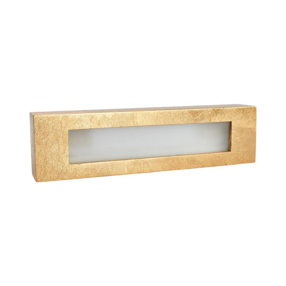 Étanche IP44 Applique murale angulaire en plâtre Emina en or